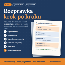 Rozprawka krok po kroku – instrukcja do wydruku  dla ucznia
