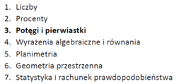 Przygotowanie do egzaminu 8-klasisty z matematyki - Dział III: Potęgi i pierwiastki