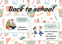 Back to school - gazetka - idiomy o szkole