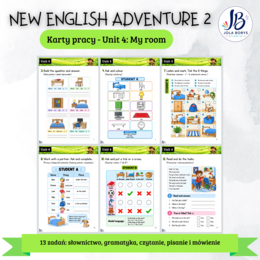 New English Adventure 2 – Unit 4: My Room – zadania komunikacyjne