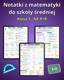 Notatki z matematyki do 1 klasy - Nowa Era 1R