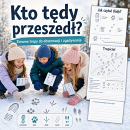 Kto tędy przeszedł? — 36 śladów na śniegu do rozpoznania