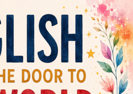 Gazetka English opens the door to the world