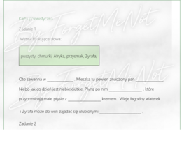 Z pozdrowieniami Żyrafa