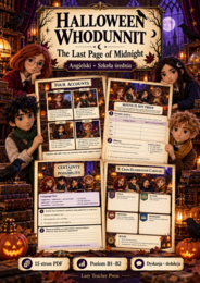 Halloween Whodunnit – The Last Page of Midnight | Szkoła średnia B1–B2 | Gra detektywistyczna PDF