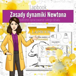 Dynamika - Lapbook z całego działu | Fizyka klasa 7