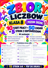 ZBIORY LICZBOWE-ŚREDNIE-klasa 8
