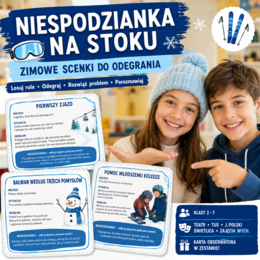 Niespodzianka na stoku — 16 zimowych scenek do odegrania