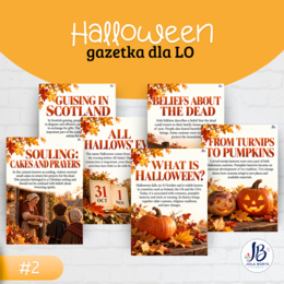 Halloween i listopadowe tradycje — 3 gazetki szkolne w pakiecie | SP, LO i po polsku