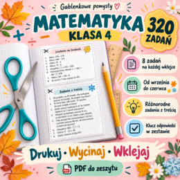 Matematyczne wklejki - zadania domowe