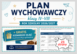 Gotowy Plan Wychowawczy dla Klas IV–VIII / Plik DOCX do EDYCJI / zgodny z kierunkami polityki oświatowej na rok 2026/2027