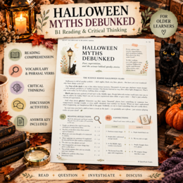 Halloween Myths Debunked – czytanie, słownictwo i critical thinking | B1