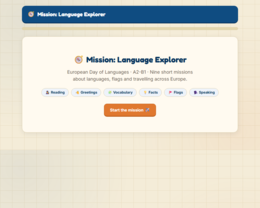 Mission: Language Explorer, na Europejski Dzień Języków