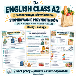 Stopniowanie przymiotników, too much, enough, as... as - English class A1