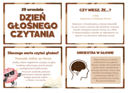 Dzień Głośnego Czytania - gazetka
