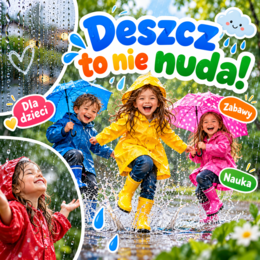 Deszcz to nie nuda. Prezentacja multimedialna dla klas 1-3. [100 slajdów]