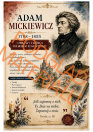 Narodowe Czytanie 2026 – „Dziady” Adama Mickiewicza | gazetka szkolna + dekoracje XXL + napisy + zakładki + dyplomy | 70 stron PDF