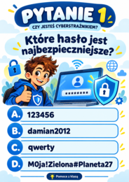 12 października – Dzień Bezpiecznego Komputera | gazetka + quiz, kl. 4–8