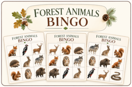 FOREST ANIMALS IN POLISH  WOODS- kompletny pakiet do angielskiego.