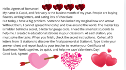 St. Valentine's Day- stacje dydaktyczne