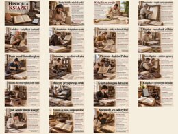 HISTORIA KSIĄŻKI – od glinianej tabliczki do e-booka  Gazetka edukacyjna: 19 plansz A4 w poziomie,