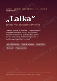 Lalka - kompletne kompednium wiedzy na maturę