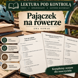 Pajączek na rowerze zestaw sprawdzianów