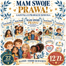 💛 MAM SWOJE PRAWA! – gazetka na Międzynarodowy Dzień Praw Dziecka 💛