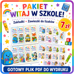 Pakiet  Witaj szkoło dla pierwszoklasistów