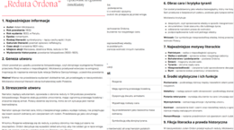 notatka Reduta Ordona
