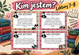 KIM JESTEM? - bohaterowie z lektur 7-8