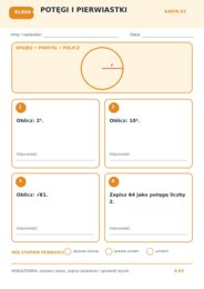 Matematyka – klasa 4 | 12 graficznych kart pracy + klucz odpowiedzi