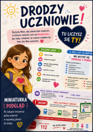 „Tu liczysz się TY! – wspierający plakat dla uczniów”