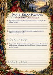 ŚREDNIOWIECZE — epoka literacka | LO | 22 karty dwustronne, 132 zadania, sprawdzian i klucze