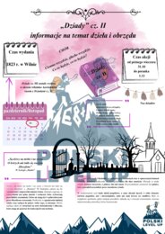 Dziady cz. II_Pakiet 3 elementów (kartkówka, test w formule E8, opracowanie oraz ikonografia)_Polski Level Up