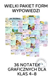 WIELKI PAKIET FORM WYPOWIEDZI - 36 NOTATEK GRAFICZNYCH | PDF | KLASY 4-8 | E8