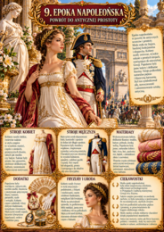 MODA PRZEZ WIEKI – Historia zapisana w ubiorze | 28 bogato ilustrowanych plansz A4