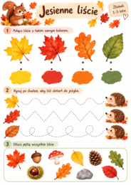 Witaj jesień! 🍂 Pakiet jesienny dla żłobka 1–3 lata | karty pracy, sensoryka i zabawy