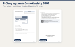 Egzamin ósmoklasisty z angielskiego E801, arkusz próbny