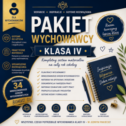 PLAN PRACY WYCHOWAWCY KLASY IV 20262027 – GOTOWY PAKIET DO DOKUMENTACJI I E-DZIENNIKA