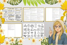 Sketchnotka/notatka - dla ucznia i przypomnienie dla nauczyciela w pdf. Temat "Skąd biorą się dziury ozonowe?". Edukacja zdrowotna. Klasa 5.