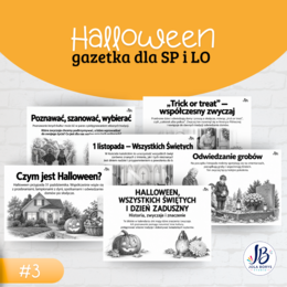 Halloween i listopadowe tradycje — 3 gazetki szkolne w pakiecie | SP, LO i po polsku