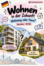 Wohnen in der Zukunft - Wohnung oder Haus? | Sprechen B1/B2