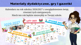Kalendarz Świąt Nietypowych 2026/2027 - nowy rok szkolny