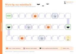 Halloween – Wyścig na miotłach – matematyka, klasa 6
