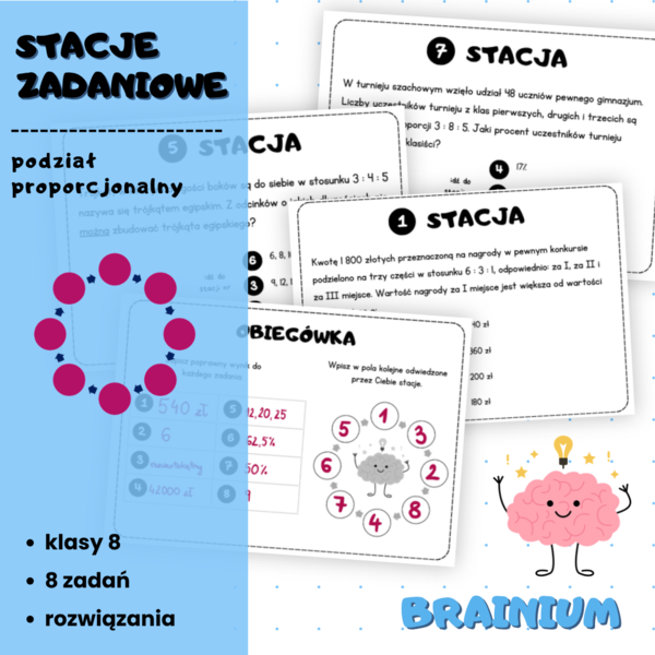 STACJE ZADANIOWE - podział proporcjonalny