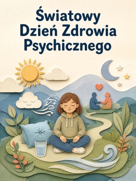 Światowy Dzień Zdrowia Psychicznego – gazetka szkolna, plansze edukacyjne i ćwiczenia