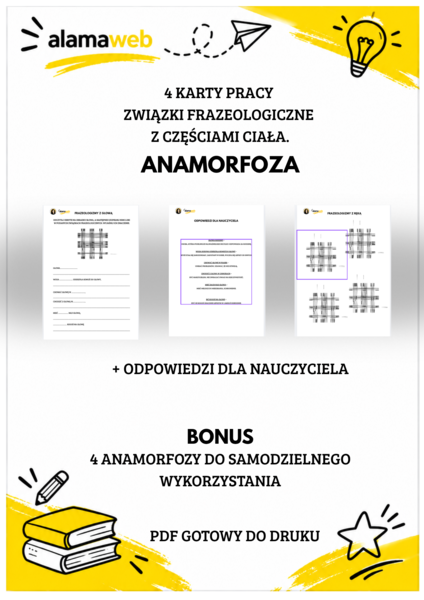Związki frazeologiczne z częściami ciała – anamorfoza.