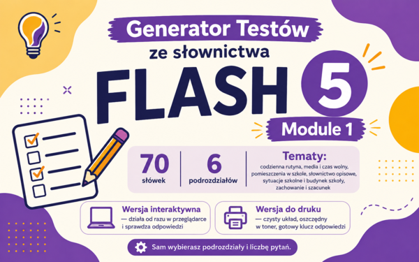 Generator testów Flash 5, Module 1