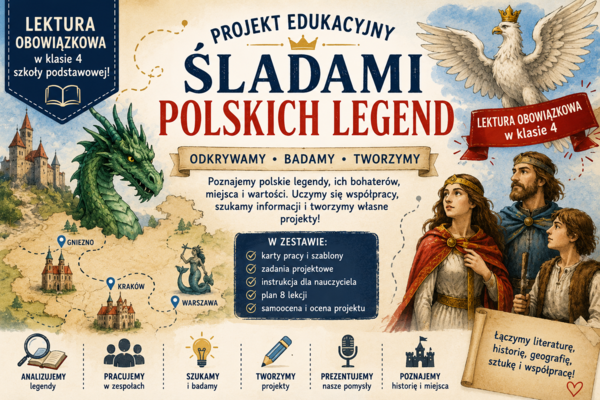 Śladami polskich legend- projekt edukacyjny dla klasy 4  SP